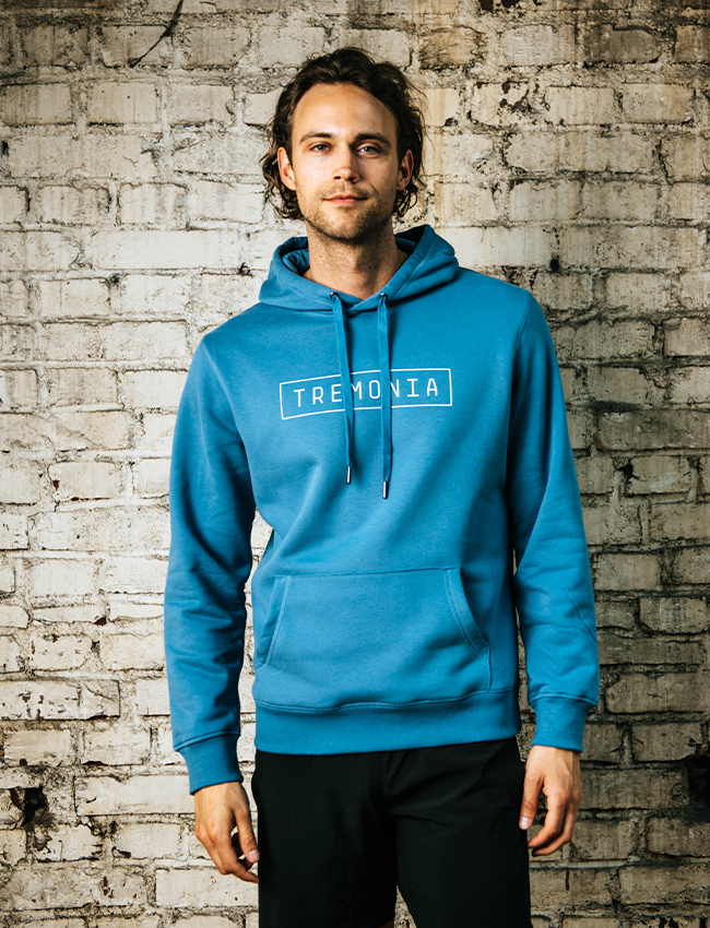 Hoodie Male in Nordic Blue
