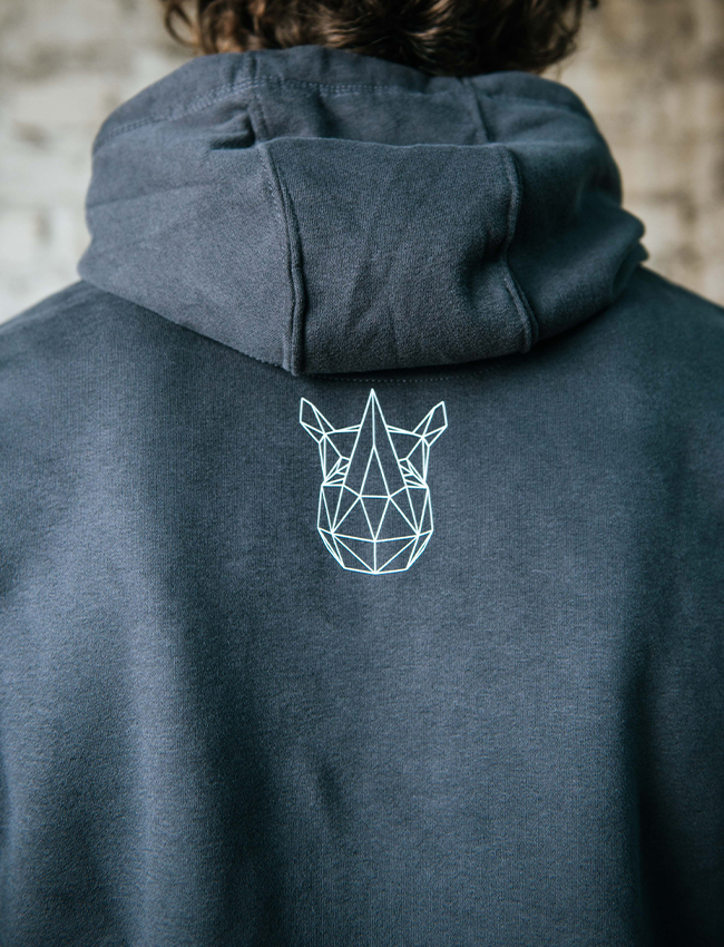 Hoodie Male in Asphalt