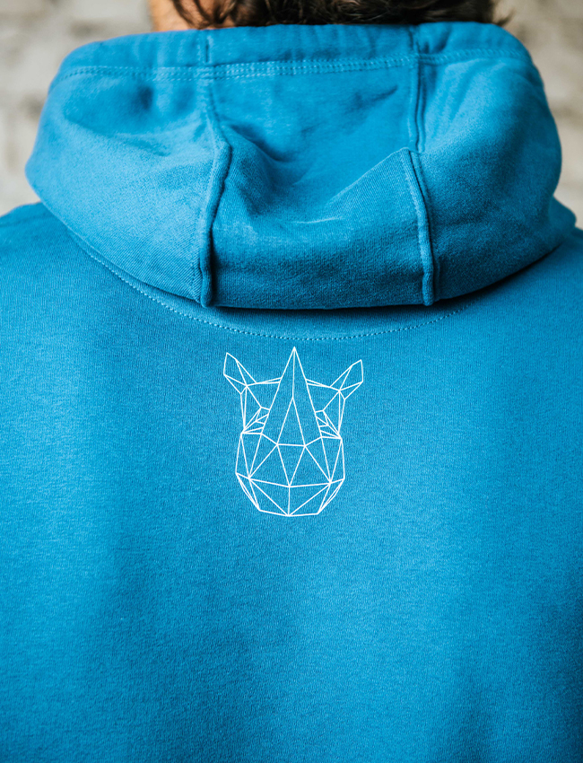 Hoodie Male in Nordic Blue