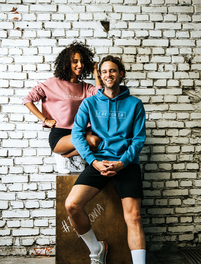 Hoodie Male in Nordic Blue