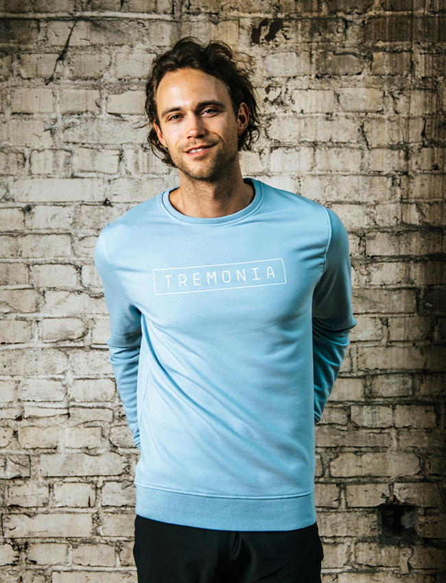 Pullover Male in Hellblau