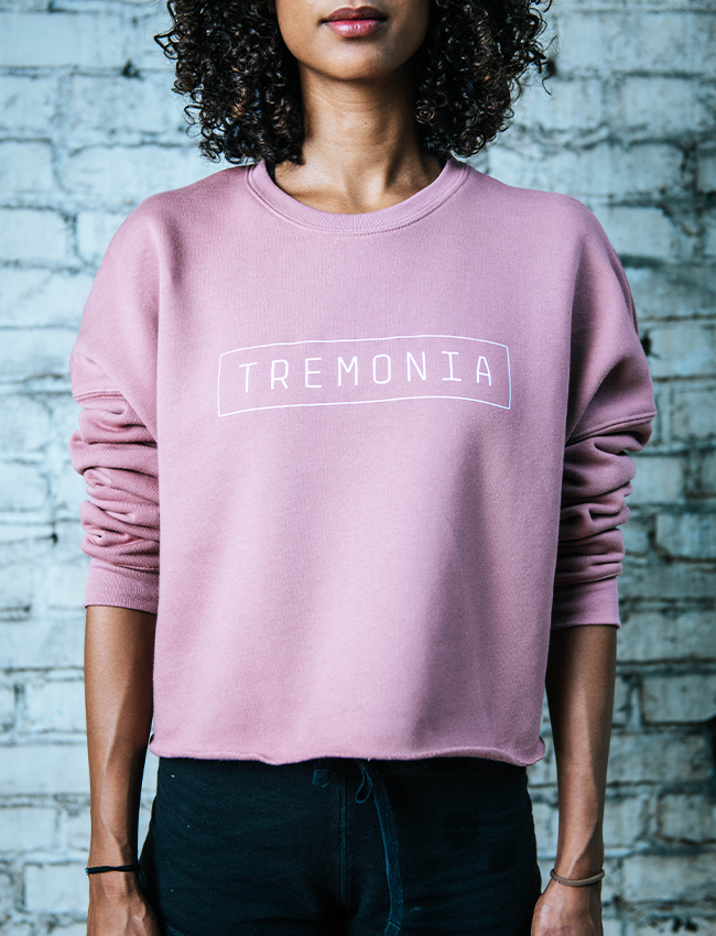 Cropped Pullover in Altrosa