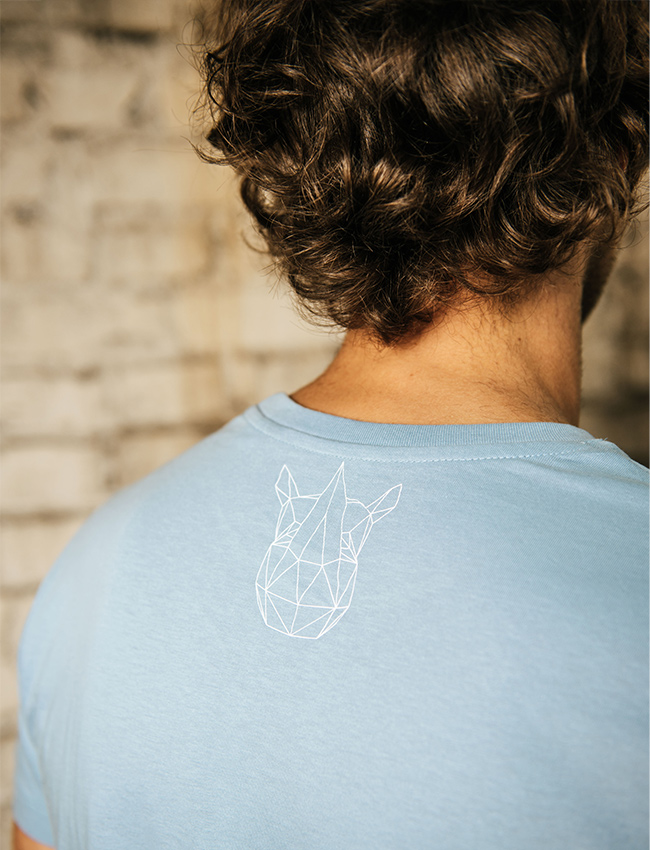Shirt (Unisex) in Blue Fog